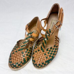 Huarachera Acambaro Womens Size 6 handmade leather huaraches Hecho en Mexico